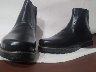Demi Botte Officie Cuir