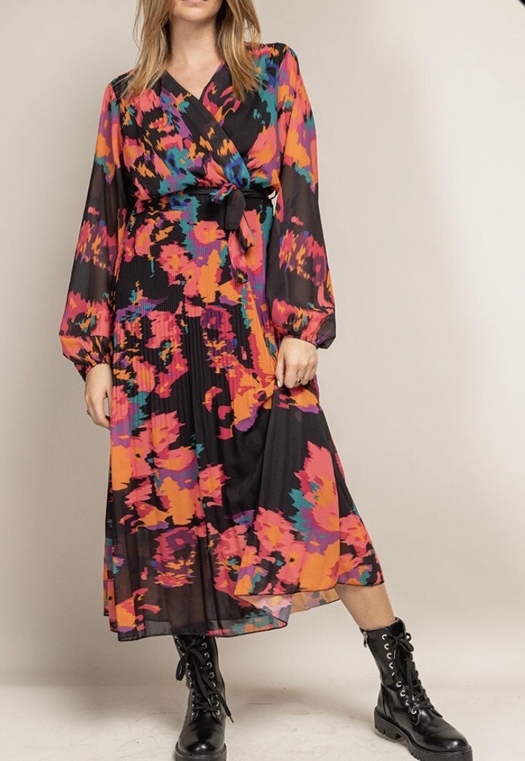 Robe longue multicolore TU 34 au 46