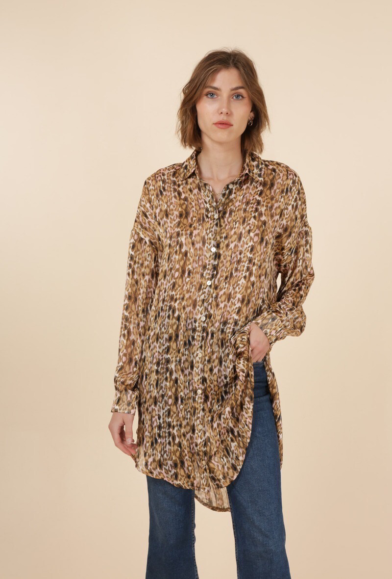 Chemise blouse longue
