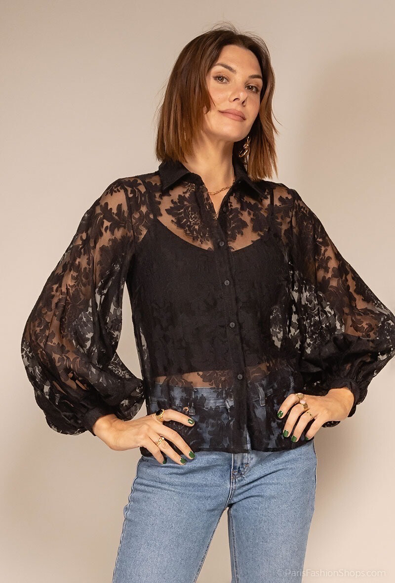 Chemise à fleurs