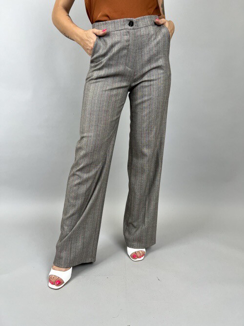 Pantalon tailleur à rayures Serena 