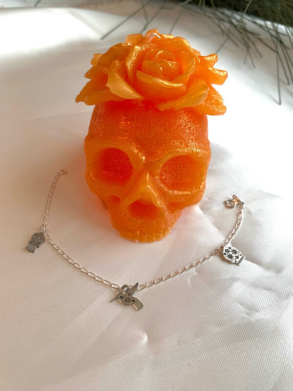 Dia De Muertos Charm Bracelet/Pulsera