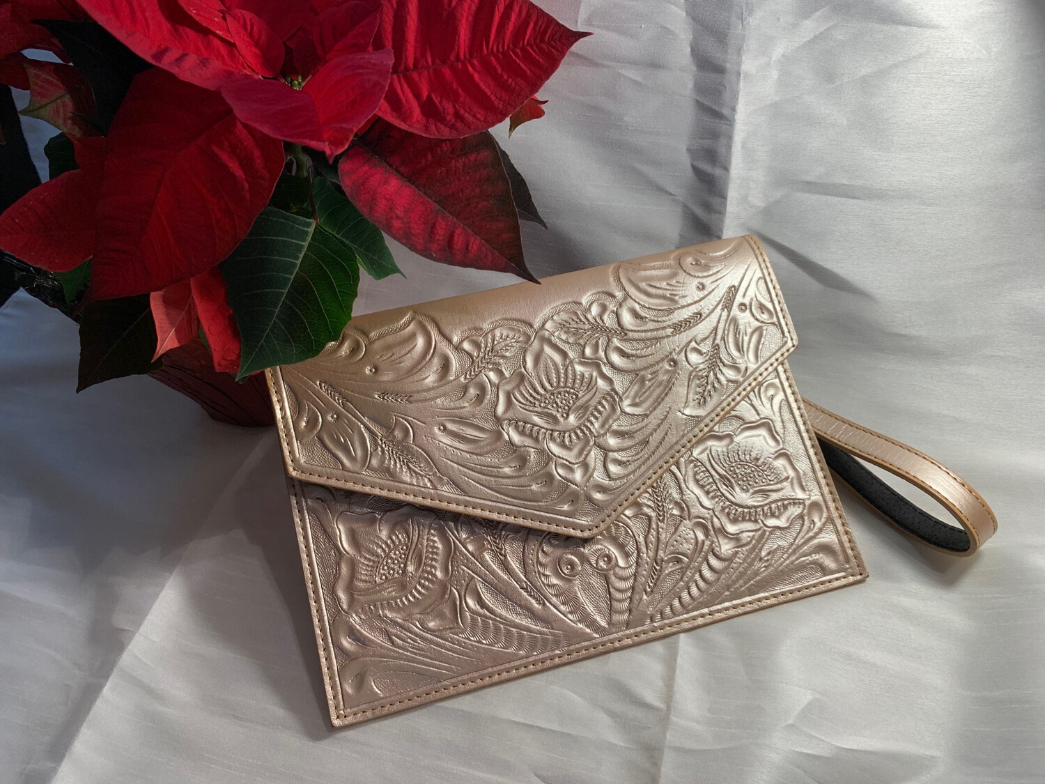Claudia clutch, Color: ROSE GOLD/ROSA