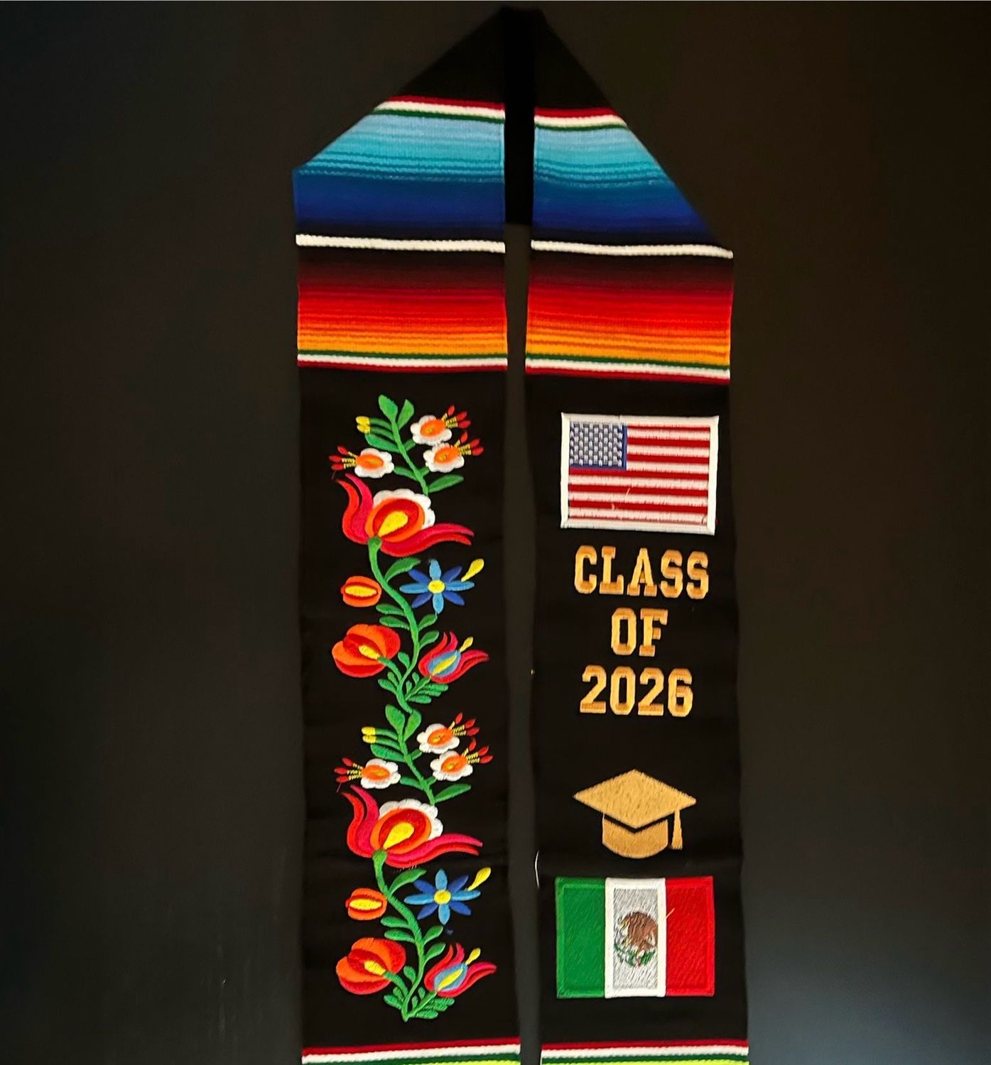 2026 Orgullo Graduation stole