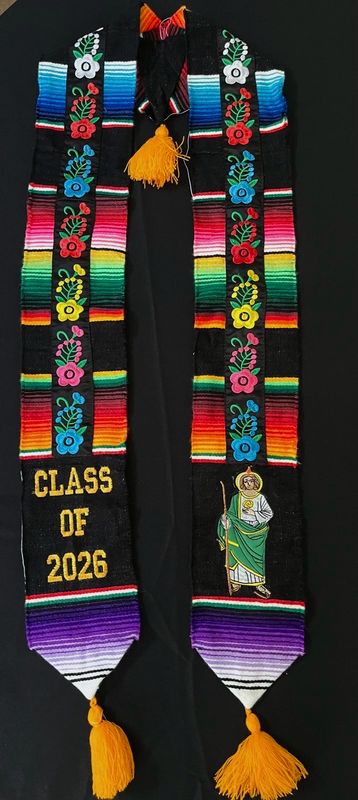 2026 Floral San Judas Graduation Stole