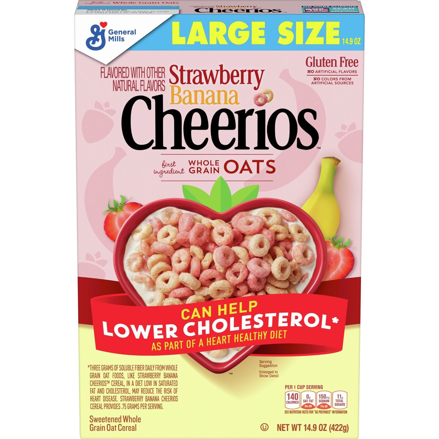 CHEERIOS STRAWBERRY &amp; BANANA LARGE SIZE 422 GR.