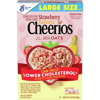 CHEERIOS STRAWBERRY &amp; BANANA LARGE SIZE 422 GR.