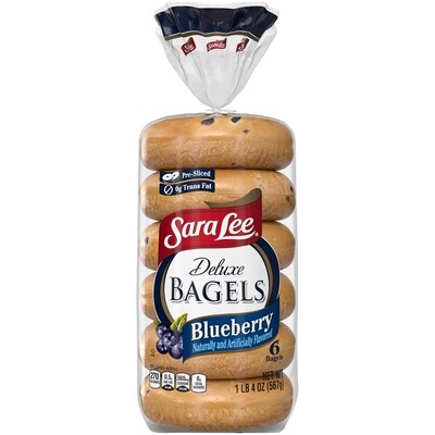 BAGELS SARA LEE BUEBERRY 567 GR