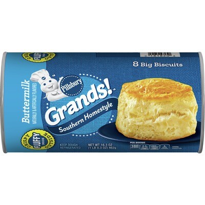PILLSBURY BISCUITS BUTTERMILK C/8 PZAS