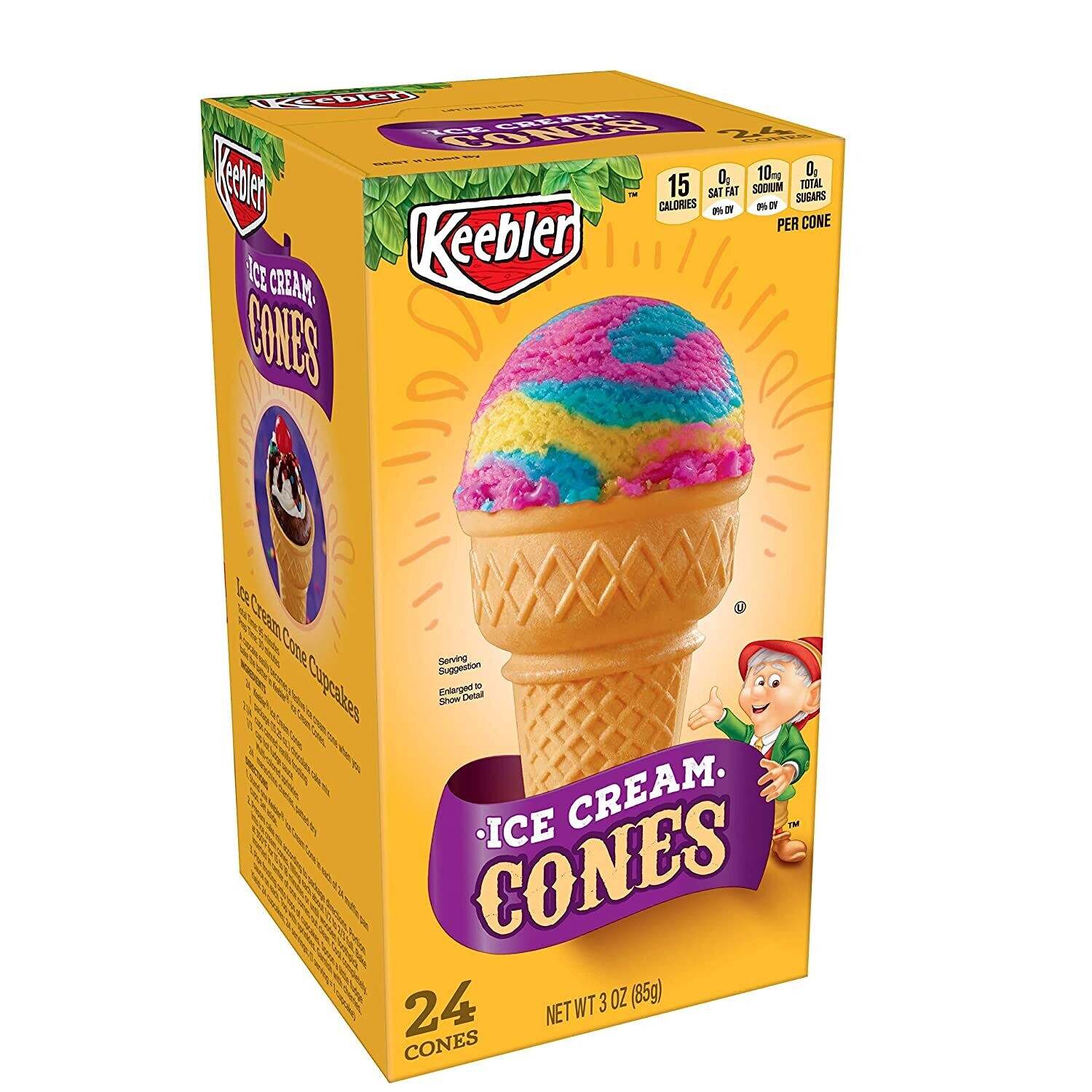 CONOS KEEBLER ICE CREAM C/24 PZAS