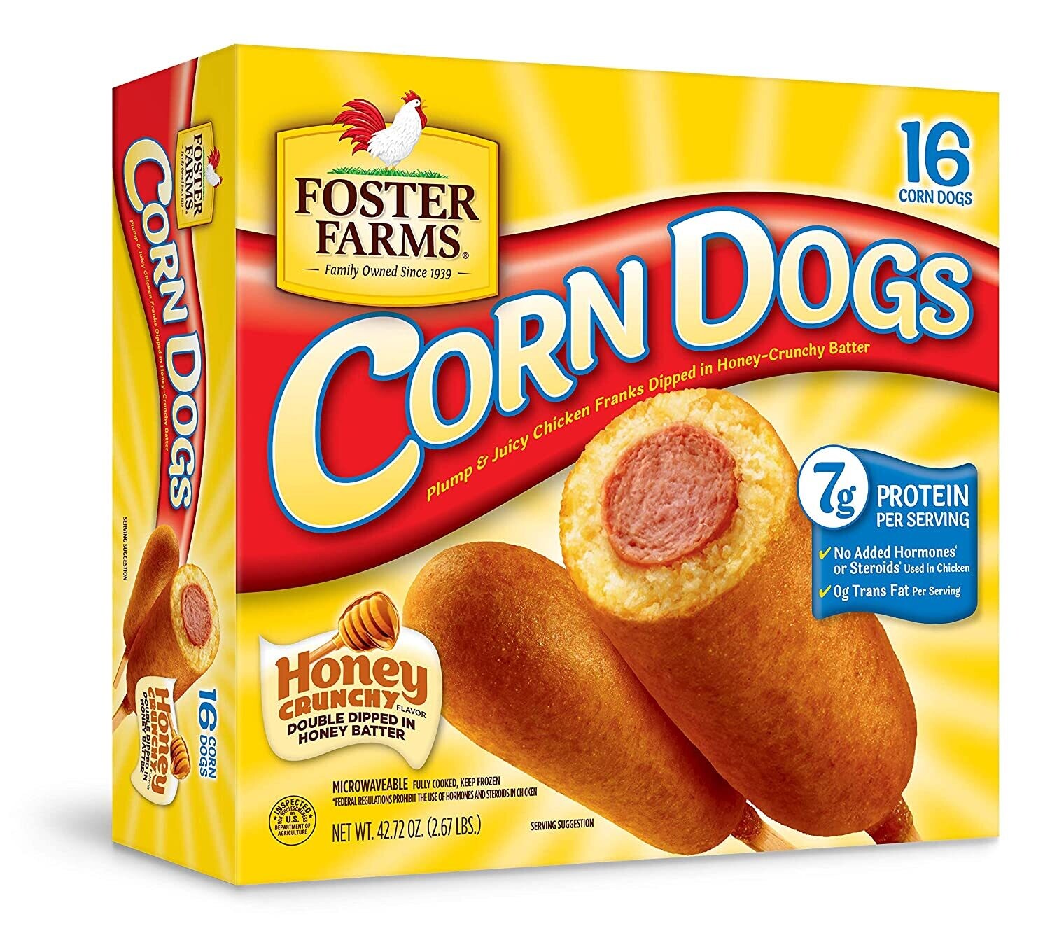 CORN DOGS FOSTER FARNS C/16 PZAS 2.67 LB.
