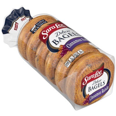 BAGELS SARA LEE DELUXE CINNAMON RAISIN 567 GR.