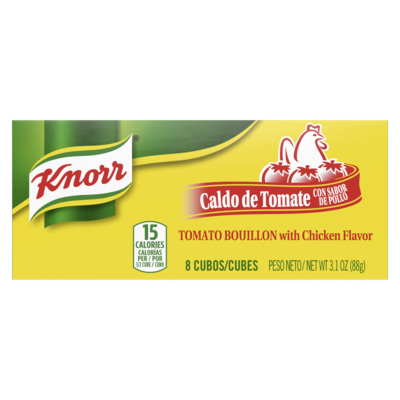 CONSOME KNORR TOMATE C/8 PZAS 88 GR.