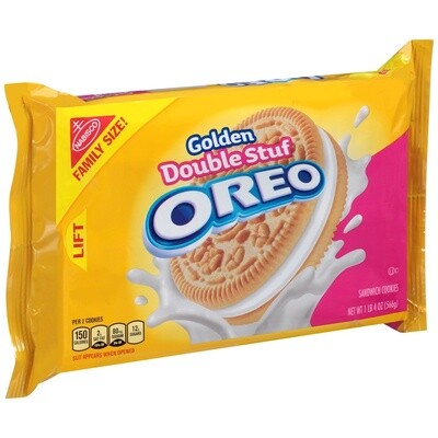 GALLETAS OREO GOLDEN DOUBLE STUF FAMILY SIZE 566 GR.