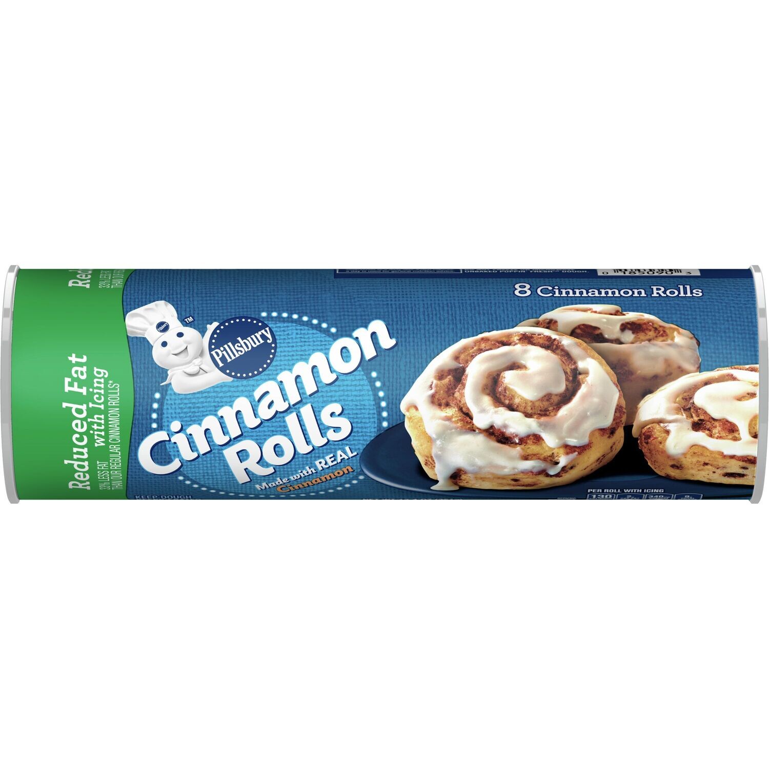 PILLSBURY BISCUTS CINNAMON ROLLS REDUCED FAT C/8 PZAS