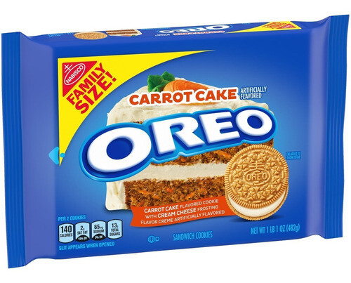 GALLETAS OREO CARROT CAKE FAMILY SIZE 482 GR.