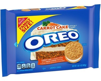 GALLETAS OREO CARROT CAKE FAMILY SIZE 482 GR.