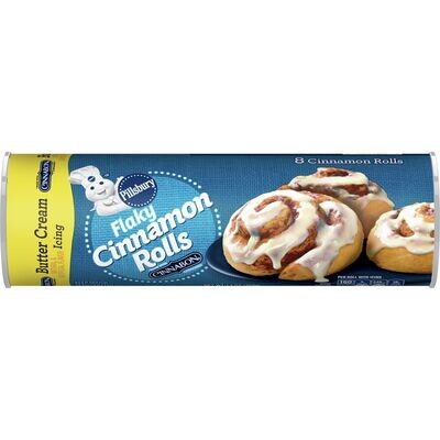 PILLSBURY BISCUITS CINNAMON ROLLS BUTTER CREAM C/8 PZAS 368 GR