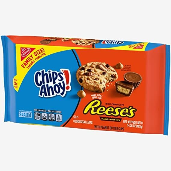 GALLETAS CHIPS AHOY REESES FAMILY SIZE PEANUTT BUTTER CUPS 403 GR.