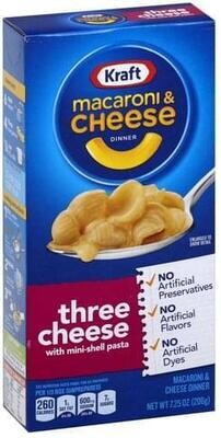 PASTA MACARONI KRAFT THREE CHEESE 206 GR.