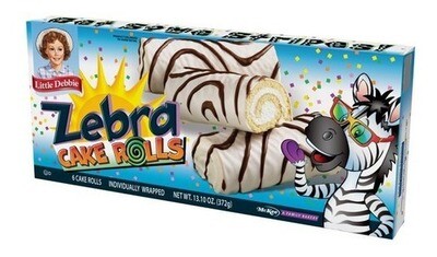 PASTELITOS LITTLE DEBBIE ZEBRA CAKES ROLLS C/6 PZAS 372 GR