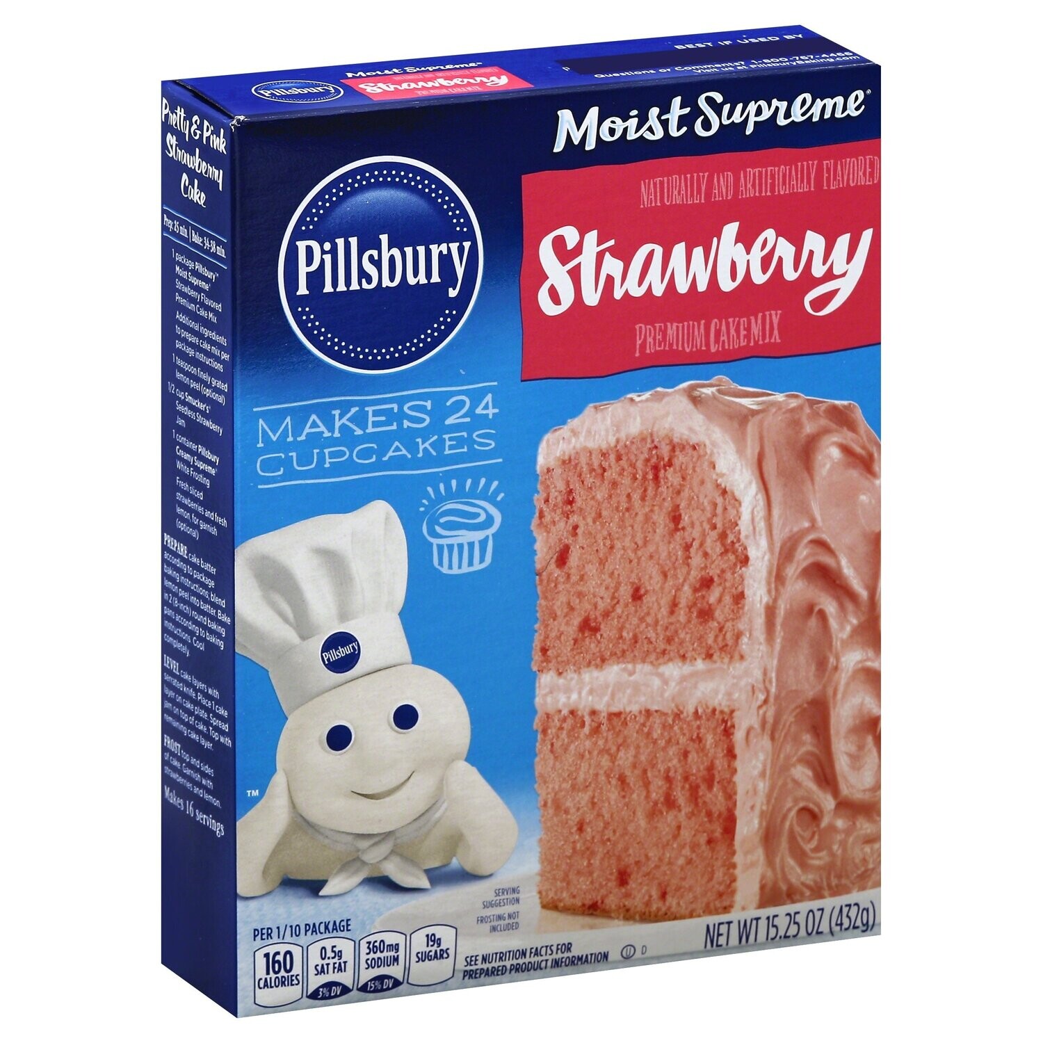 HARINA PILLSBURY STRAWBERRY 432 GR.