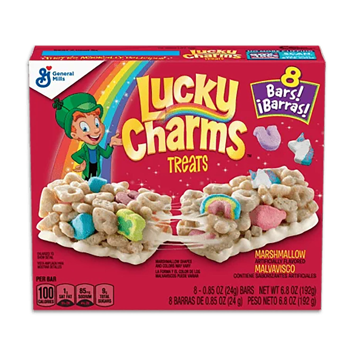 BARRAS LUCKY CHARMS C/8 PZAS 192 GR.