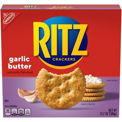 GALLETAS RITZ GARLIC BUTTER 388 GR.