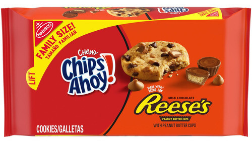 GALLETAS CHIPS AHOY FAMILY SIZE REESES CHEWY 403 GR.