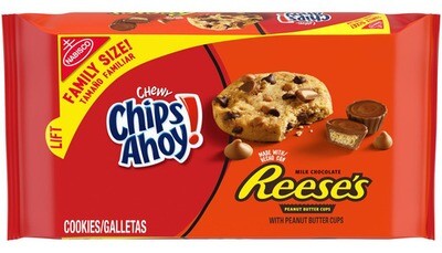 GALLETAS CHIPS AHOY FAMILY SIZE REESES CHEWY 403 GR.
