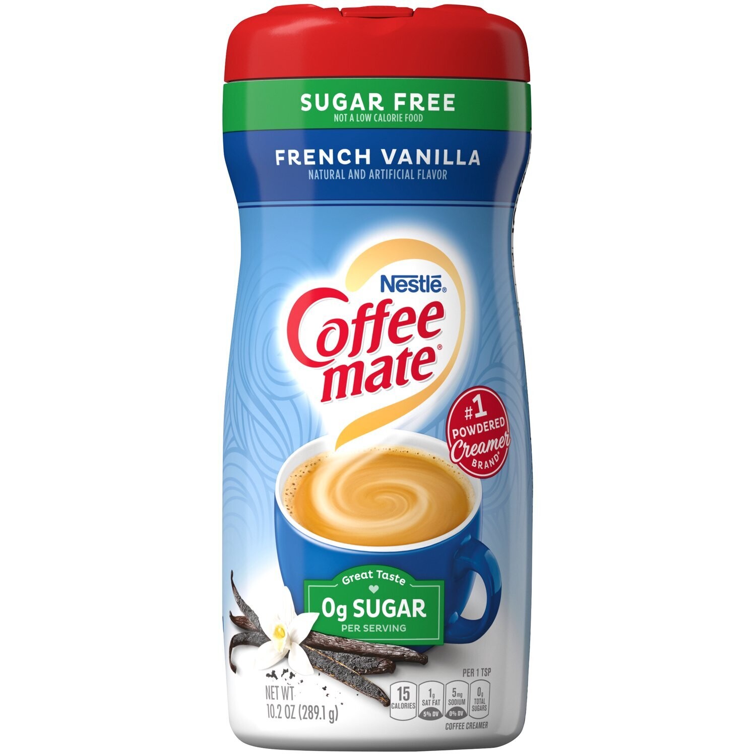 CREMA COFFEE MATE  SUGAR FREE FRENCH VANILLA 289 GR.