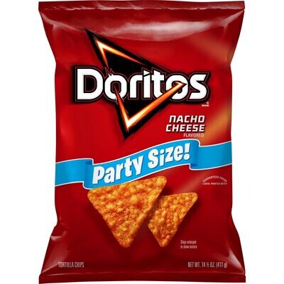 DORITOS PARTY SIZE NACHO CHEESE 411 GR.