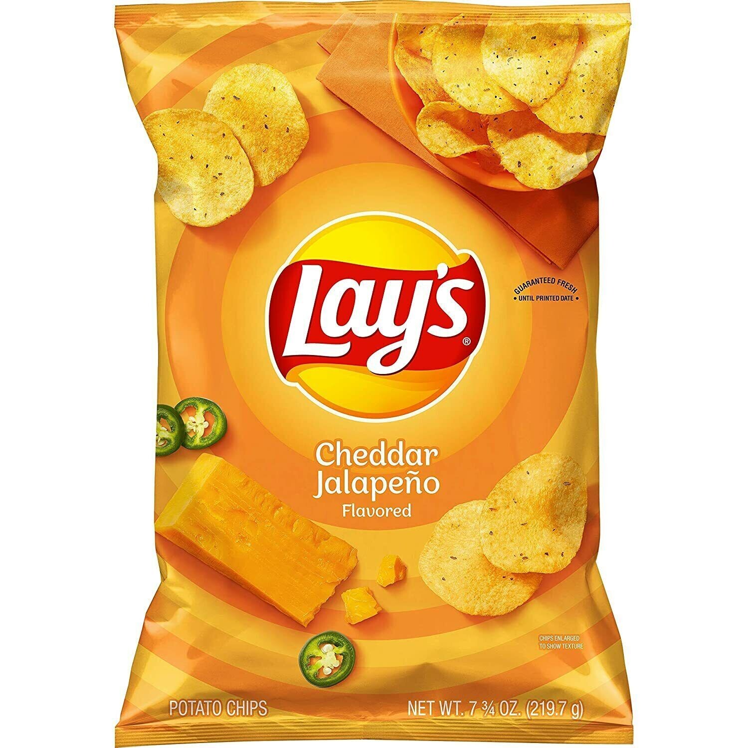 LAYS CHEDDAR JALAPENO 219 GR.