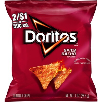 DORITOS MINI SPICY NACHO 28.3 GR.