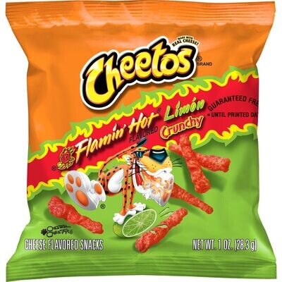 CHEETOS MINI FLAMIT HOT LIMON CRUNCHY 28.3 GR.