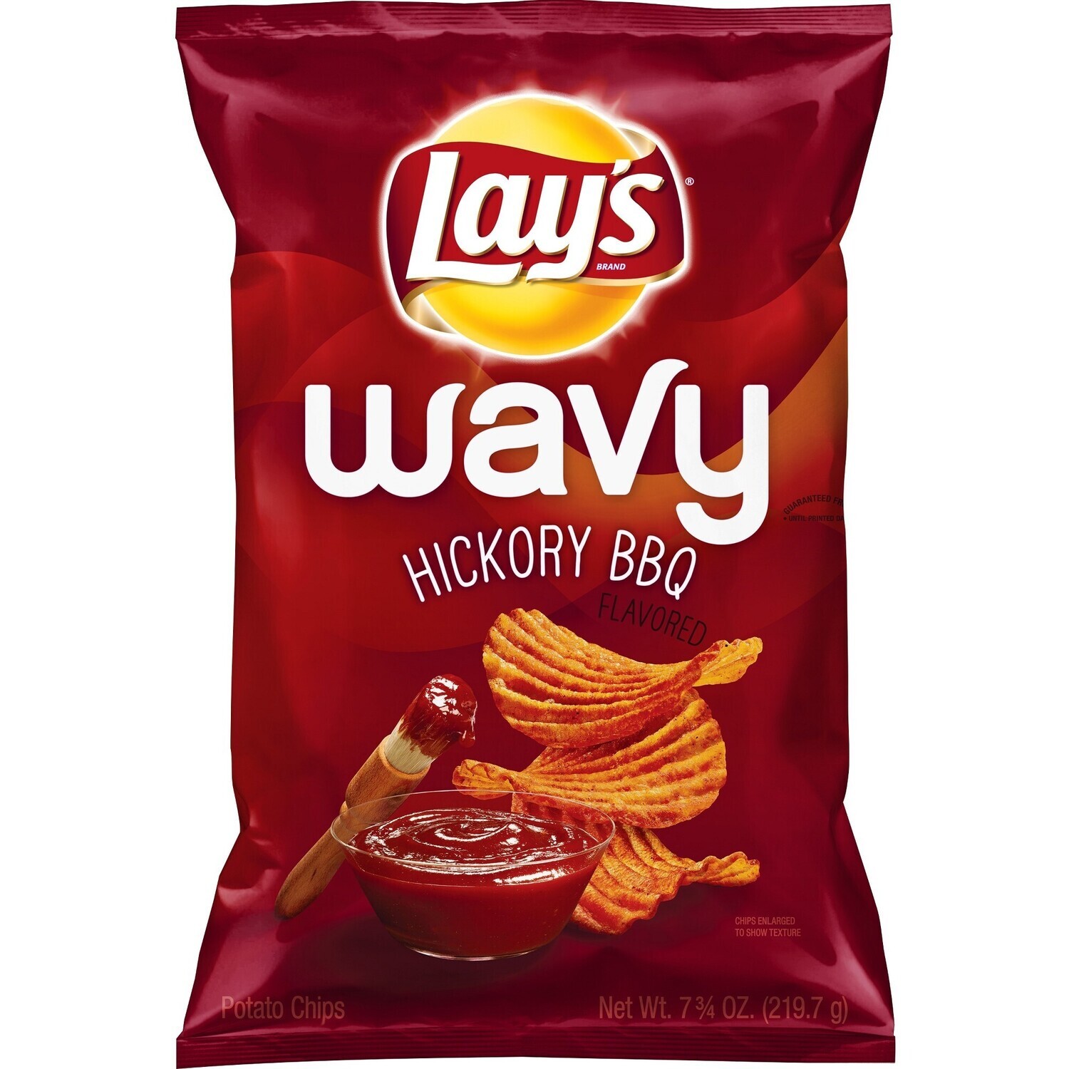 LAYS WAVY HICKOR BBQ 219 GR.
