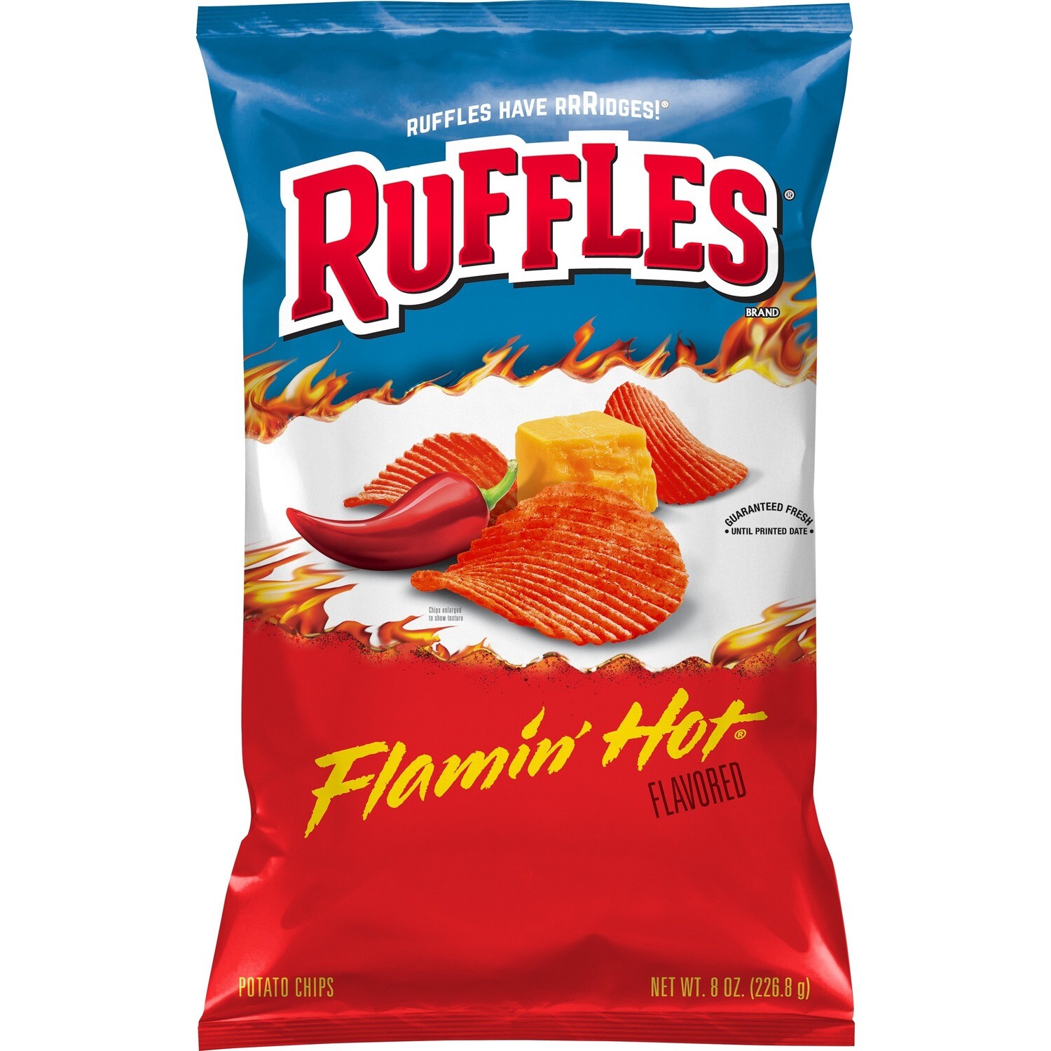 RUFFLES FLAMIT HOT 226 GR.