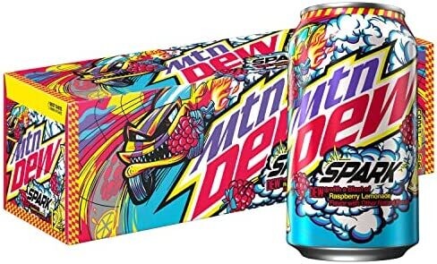 REFRESCO MTN DEW SPARK RASPBERRY &amp; LEMONADE  C/12 PZAS DE 355 ML.