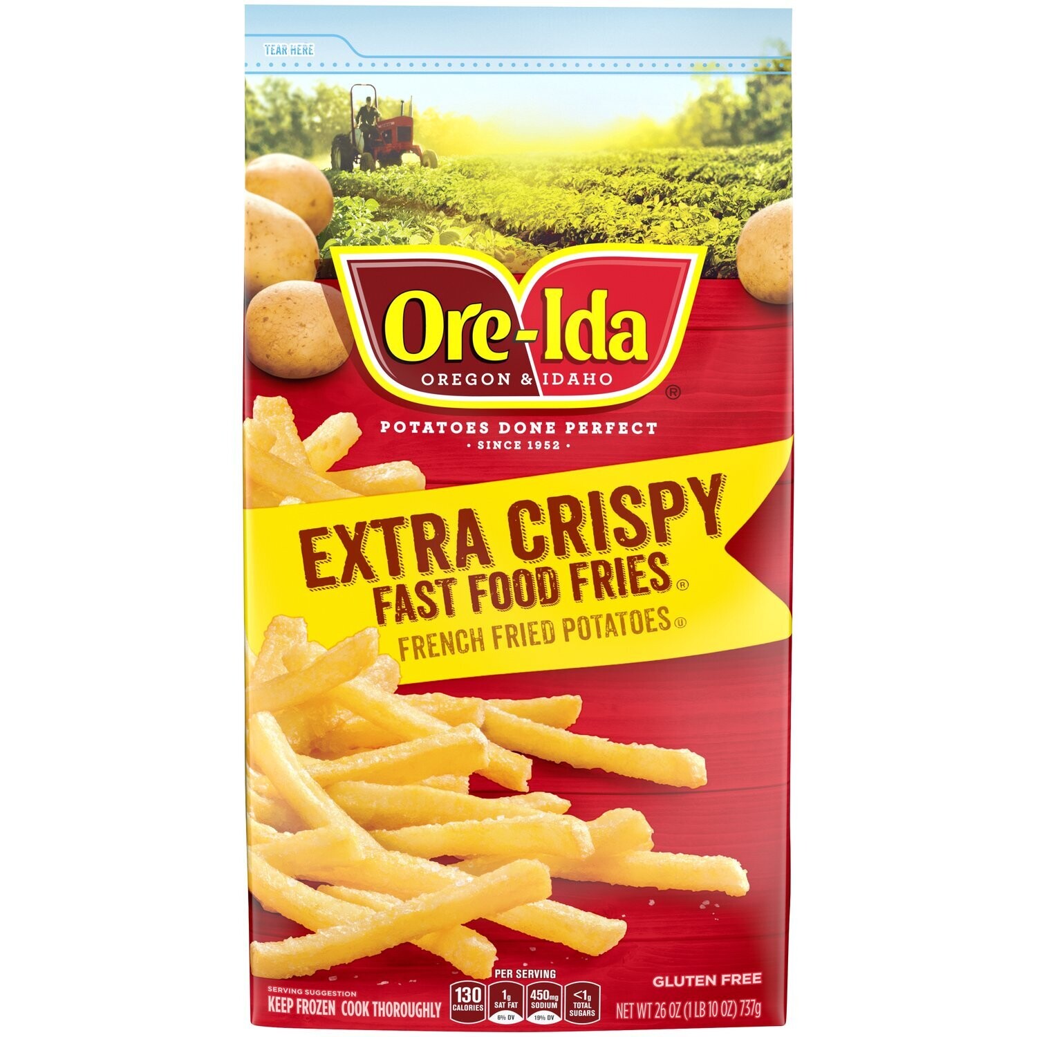 PAPAS ORE-IDA EXTRA CRISPY 737 GR