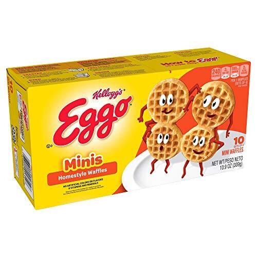 WAFFLES KELLOGGS MINI HOMESYLE C/10 DE 4 309 GR