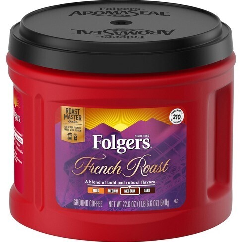 CAFE FOLGERS FRENCH ROAST MEDIUM 640 GR