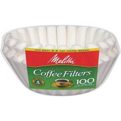 FILTROS P/CAFE MELITTA C/ 100 PZAS