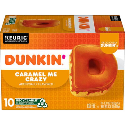 KEURIG DUNKIN CARAMEL C/10 CUPS