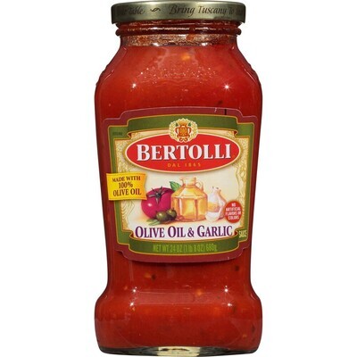 SASLSA BERTOLLI OLIVE OLI &amp; GARLIC 680 GR