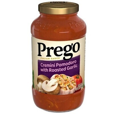 SALSA PREGO CREMINI POMODORO ROASTED GARLIC 666 GR