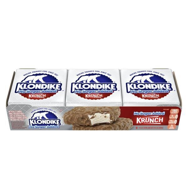 KLONDIKE KRUNCH NO SUGAR AADDED C/6 PZAS