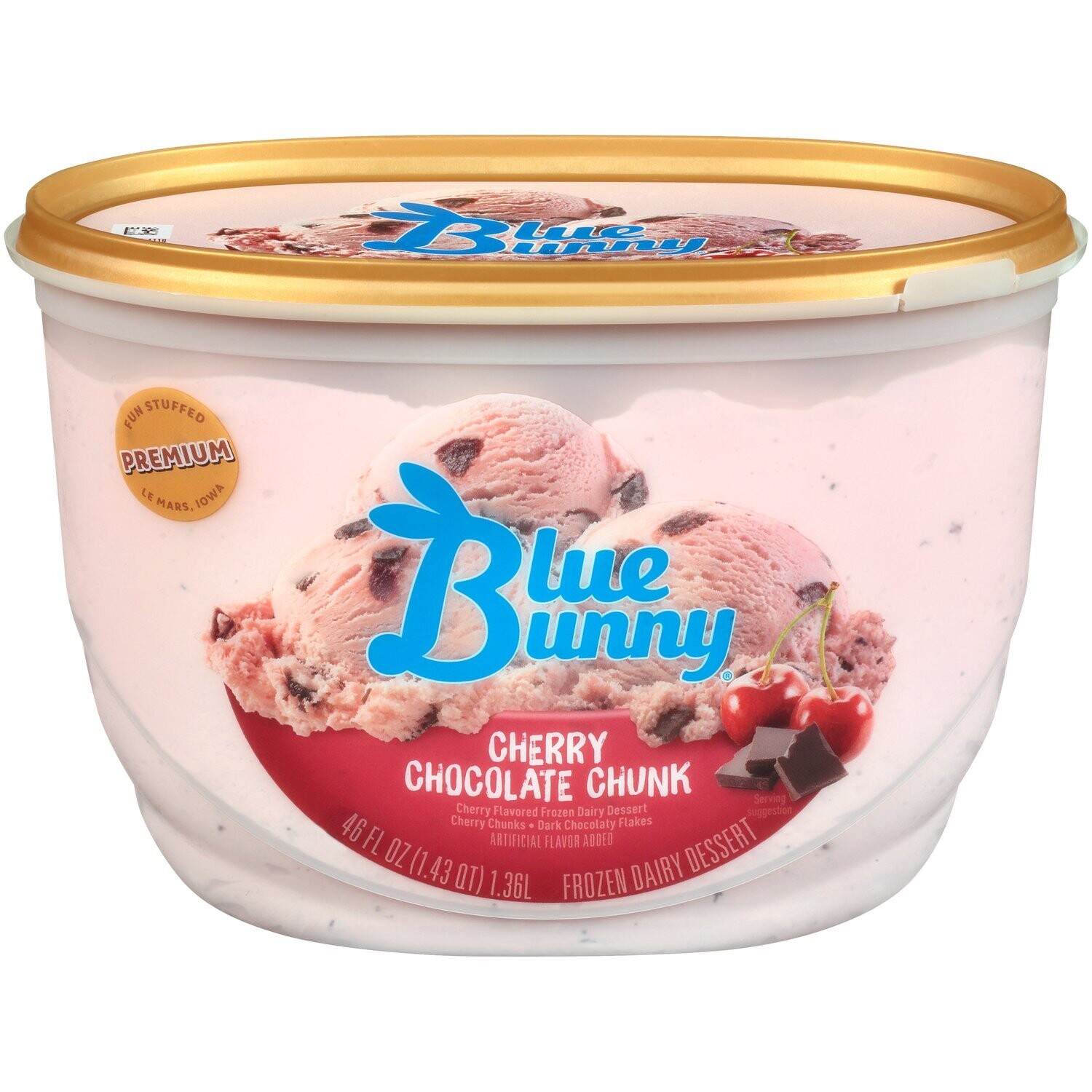 NIEVE BLUE BUNNY CHERRY CHOCOLATE CHUNK 1.36 LTS