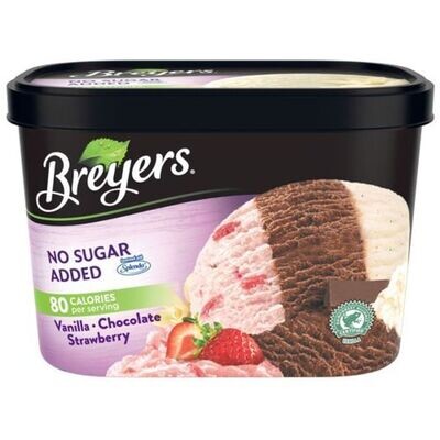 NIEVE BREYERS NAPOLITANO NO SUGAR ADDED 1.41 LTS