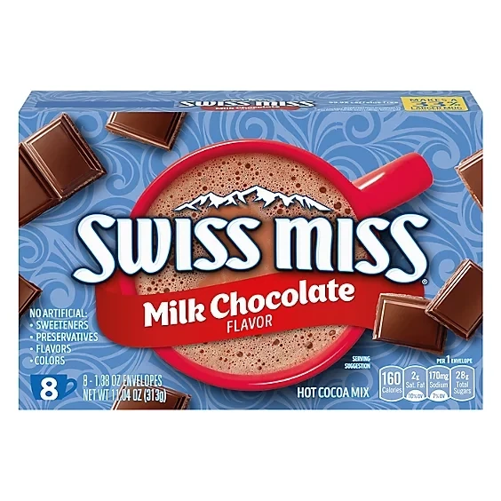 CHOCOLATE DE LECHE SWISS MISS C/8 313 GR