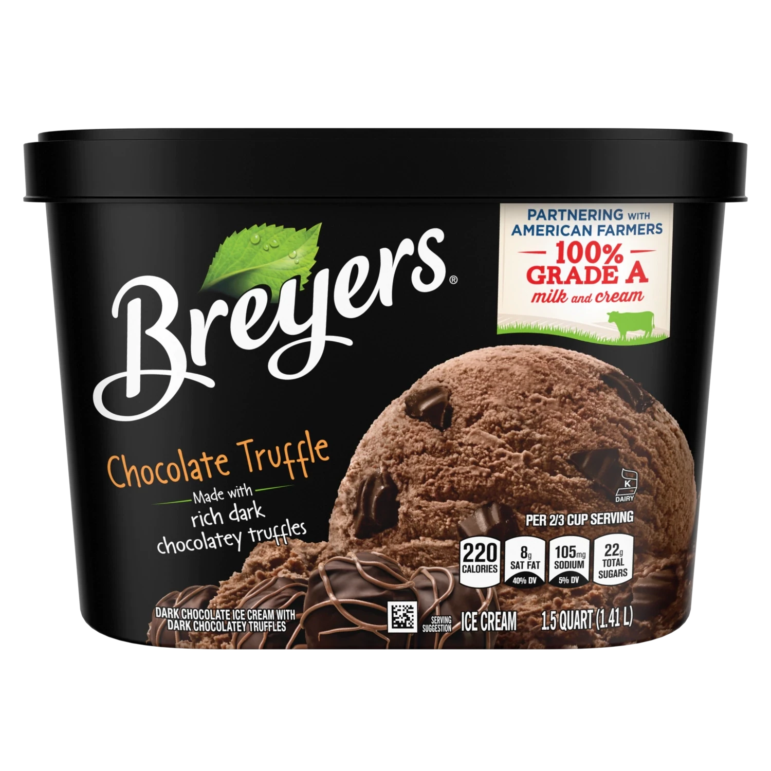 NIEVE BREYERS CHOCOLATE TRUFFLE 1.41 LTS